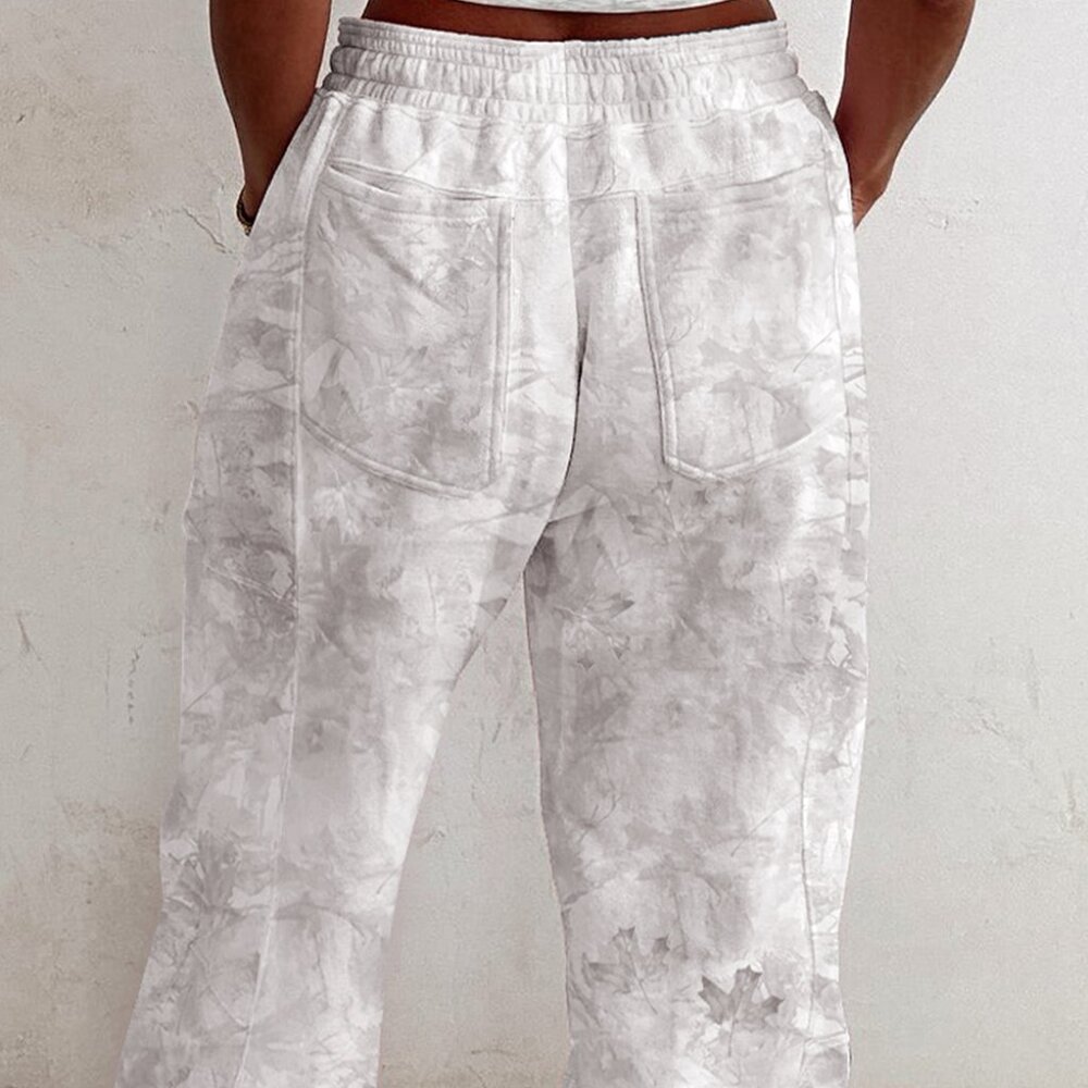 B350 Camo Print Baggy Drawstring Jogger Sweatpants - Picture 2 of 3